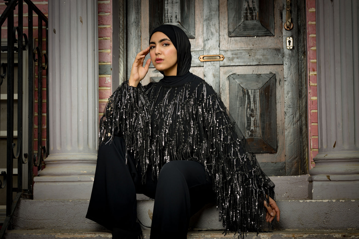 Black swan jumbsuit in black