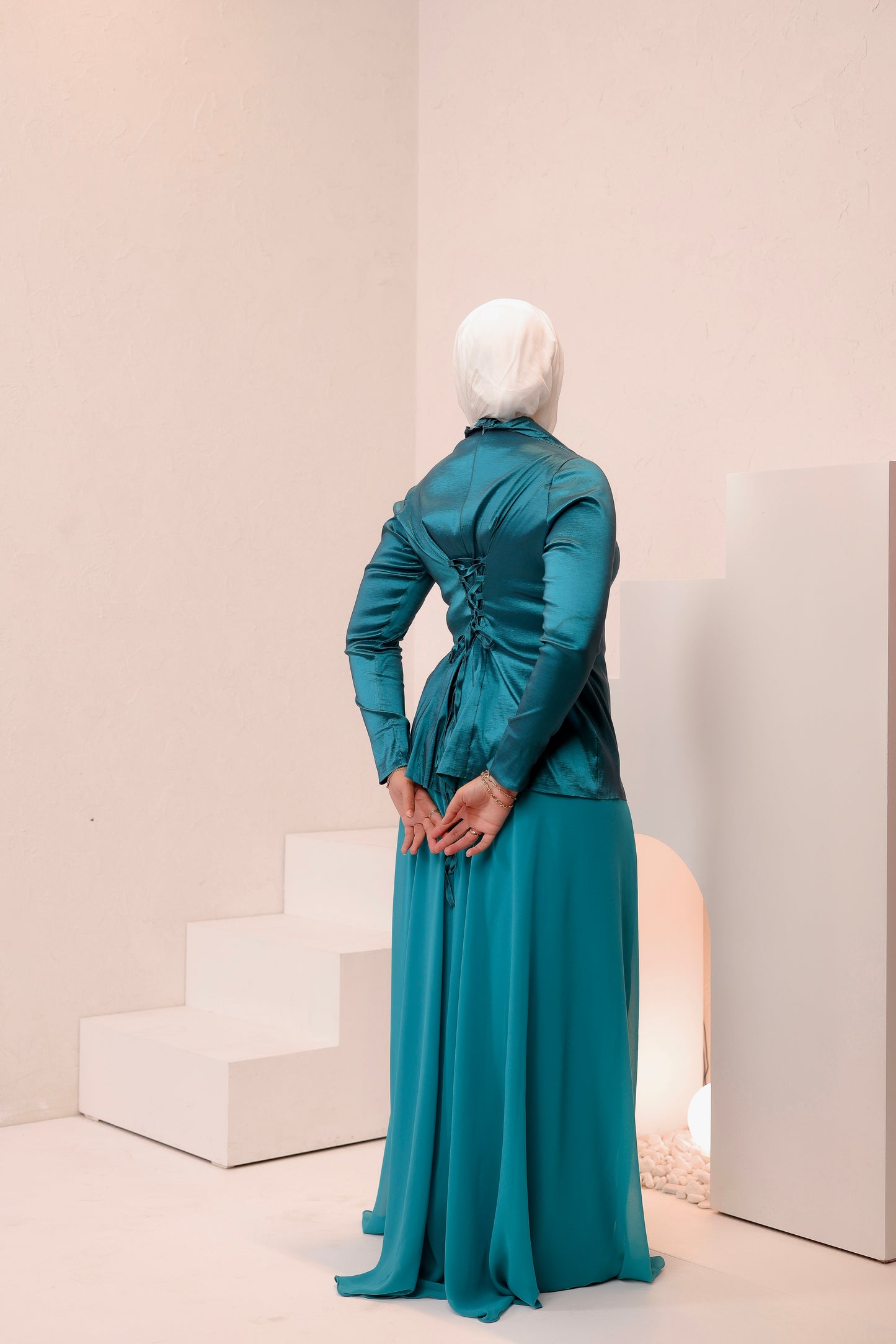 Nova dress in turquoise