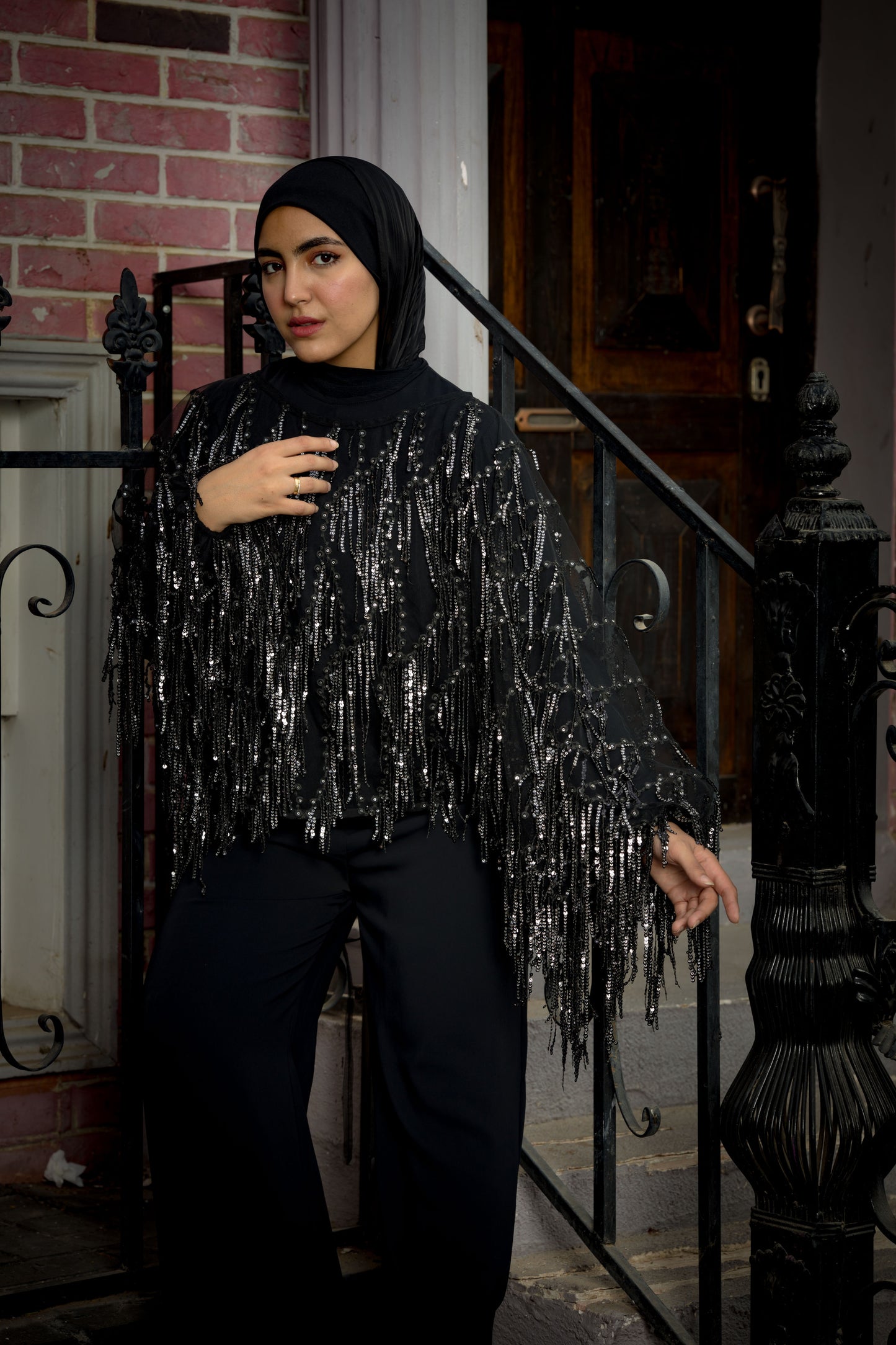 Black swan jumbsuit in black