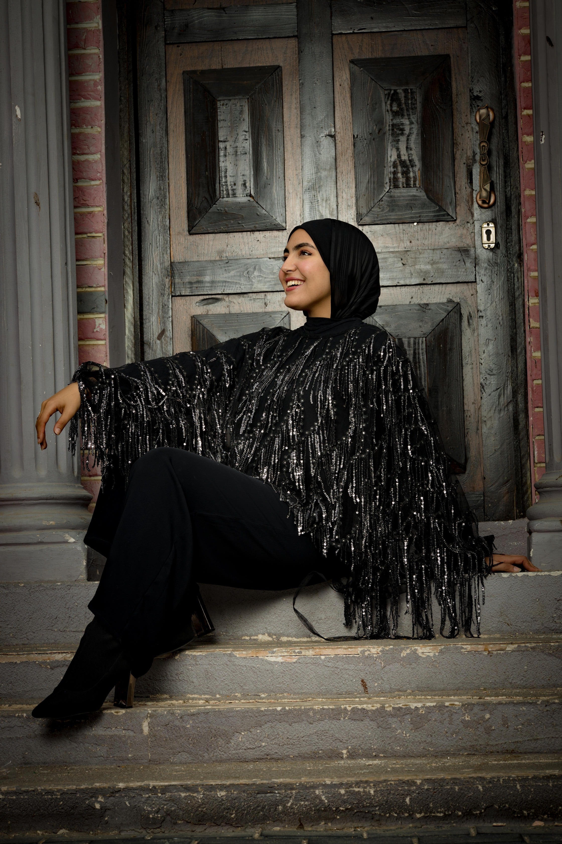 Black swan jumbsuit in black