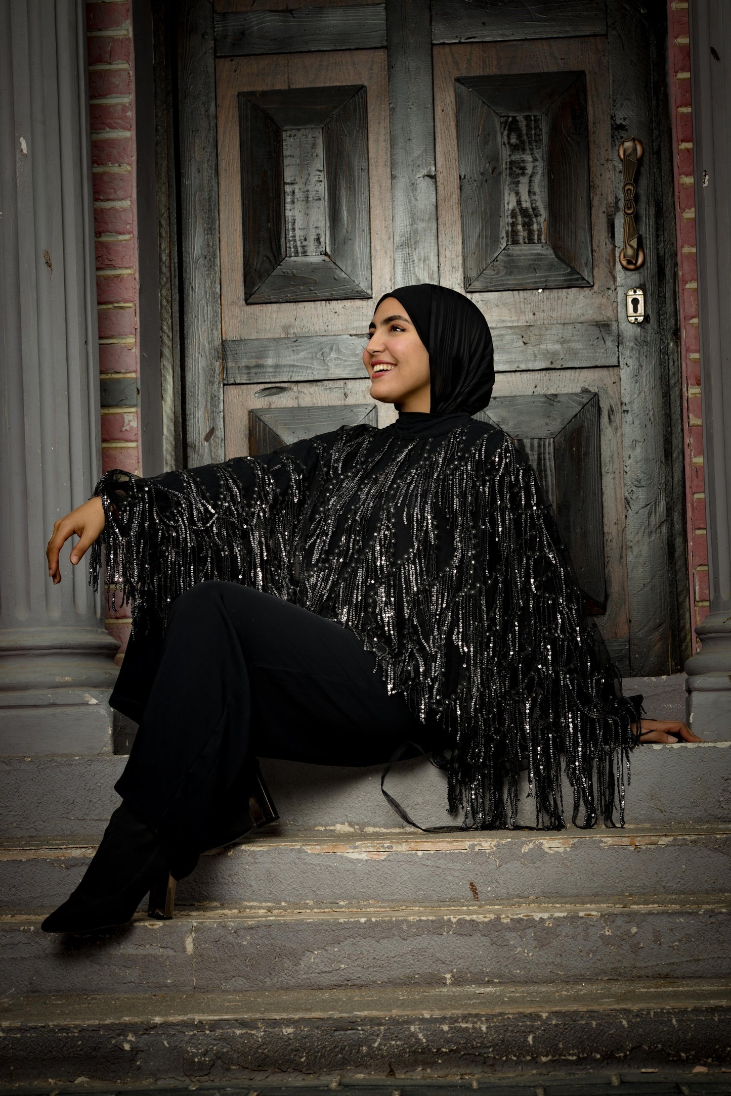 Black swan jumbsuit in black
