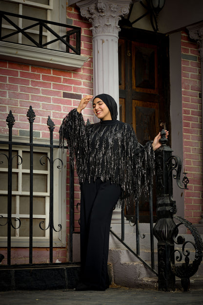 Black swan jumbsuit in black