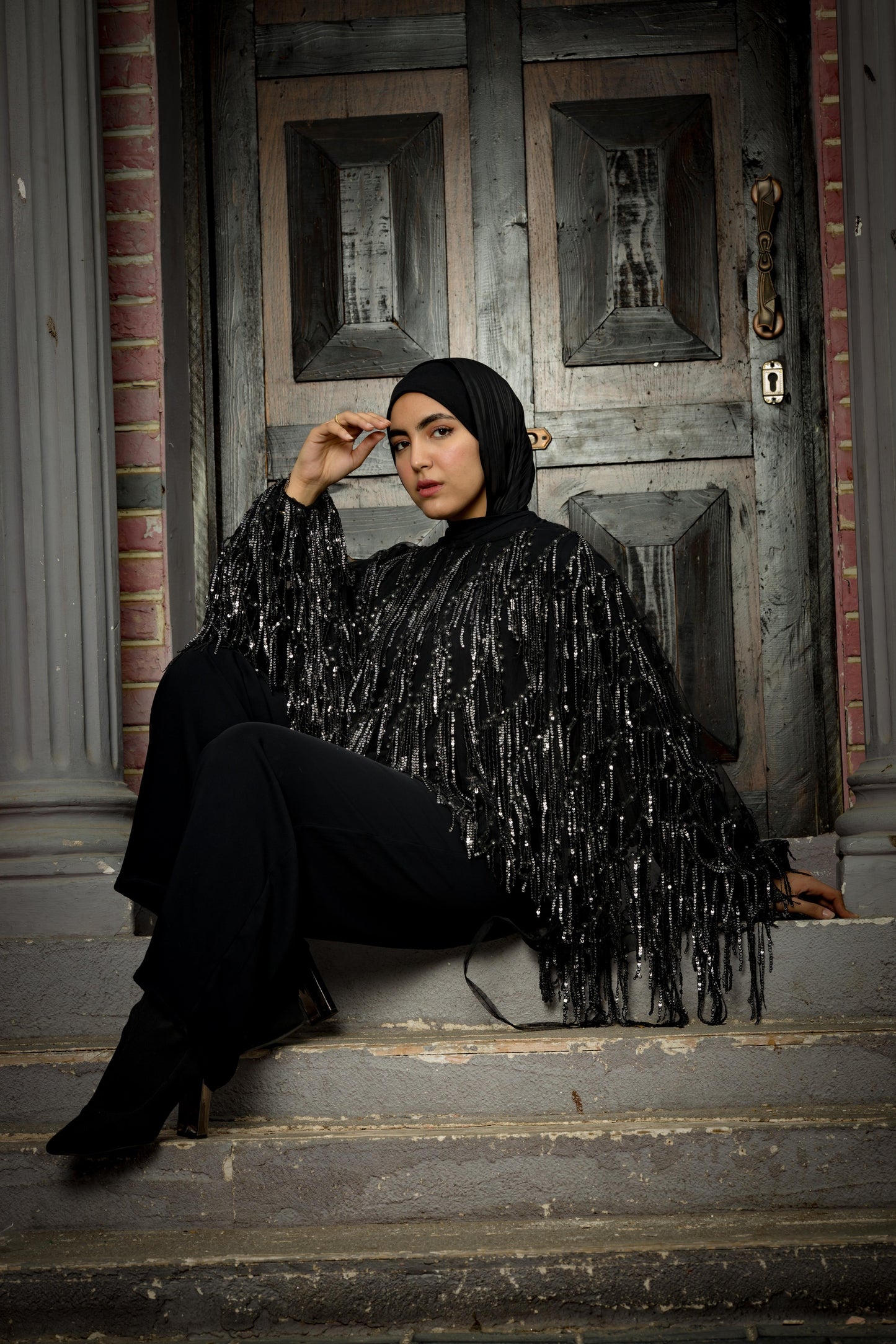 Black swan jumbsuit in black