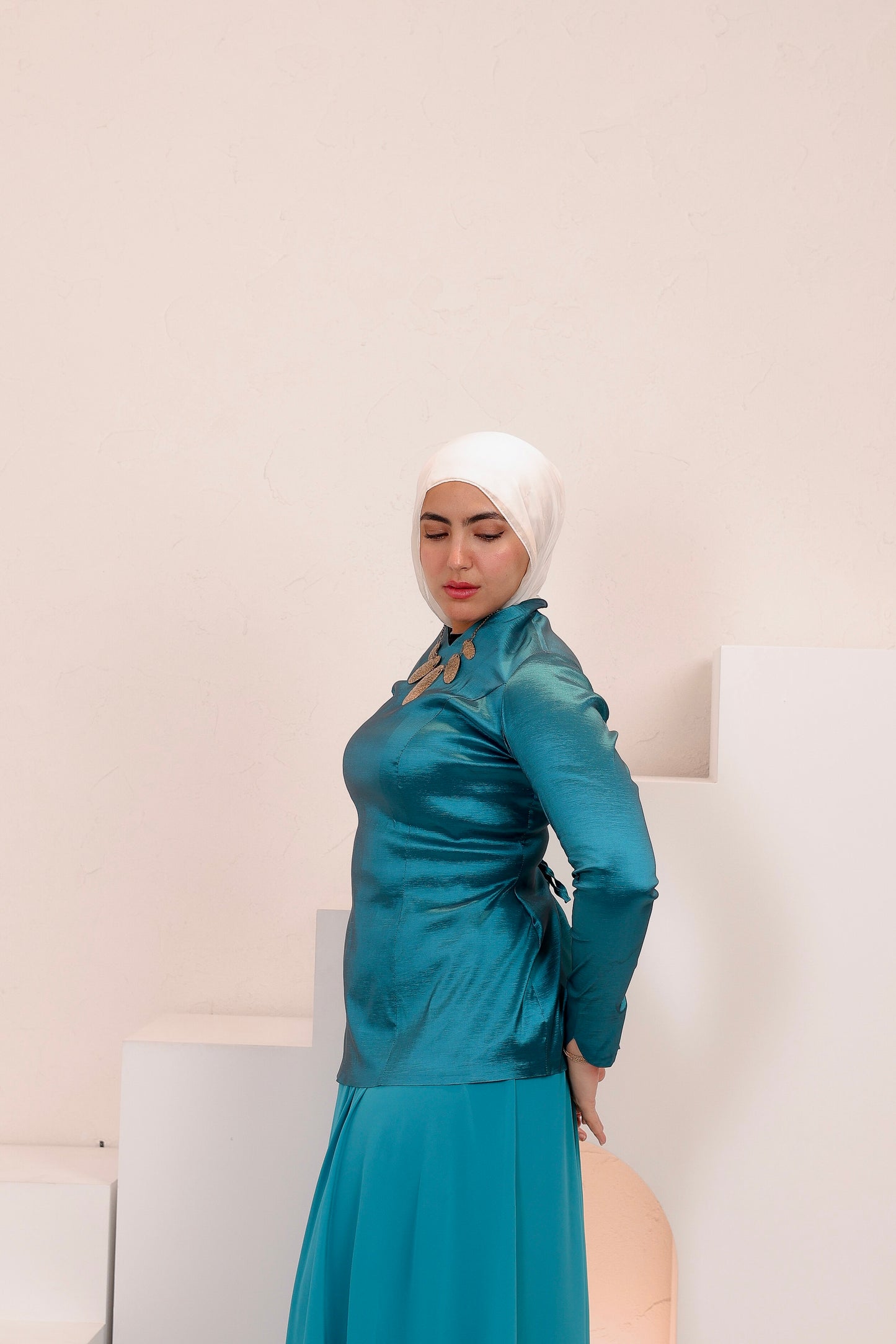 Nova dress in turquoise