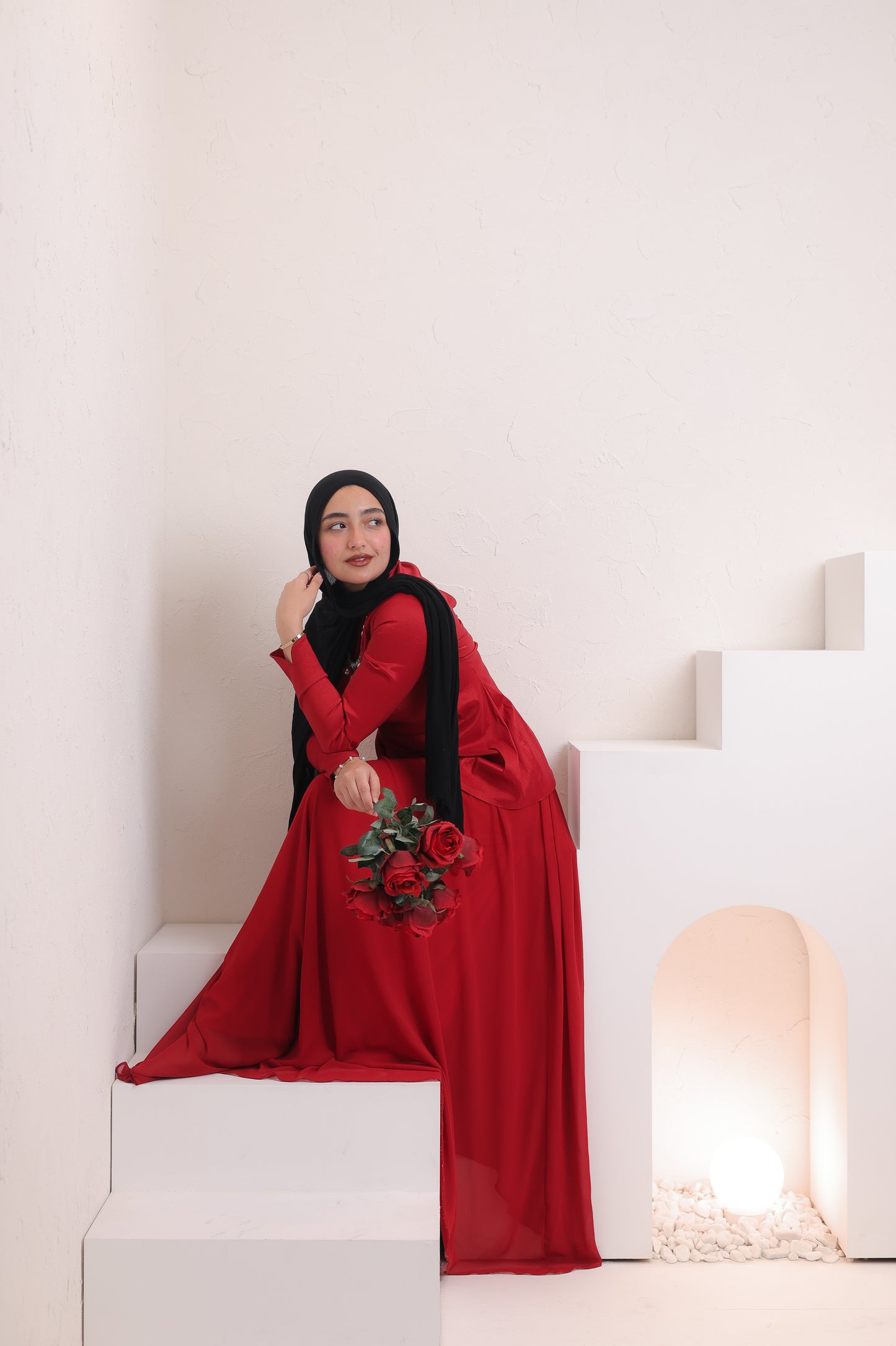 Nova dress in red
