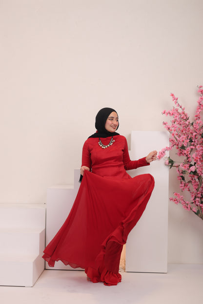 Nova dress in red