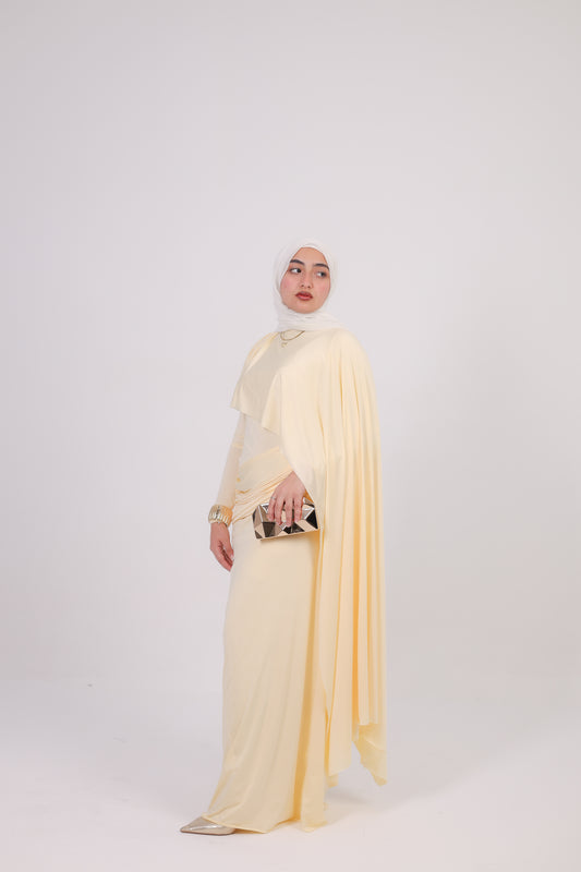 Labella dress in butter yellow