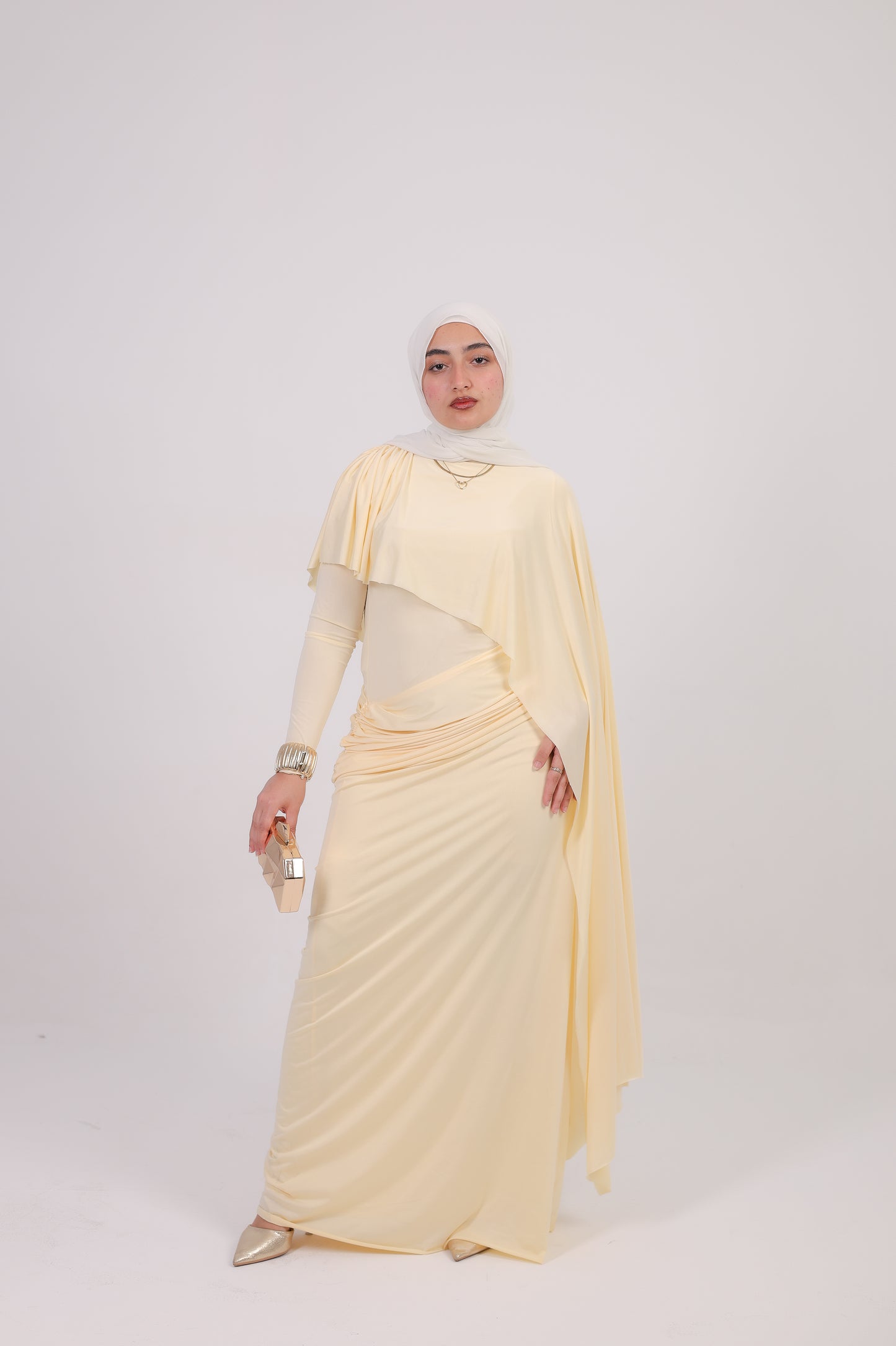 Labella dress in butter yellow