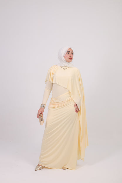 Labella dress in butter yellow