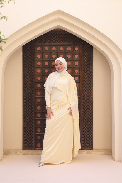 Labella dress in butter yellow