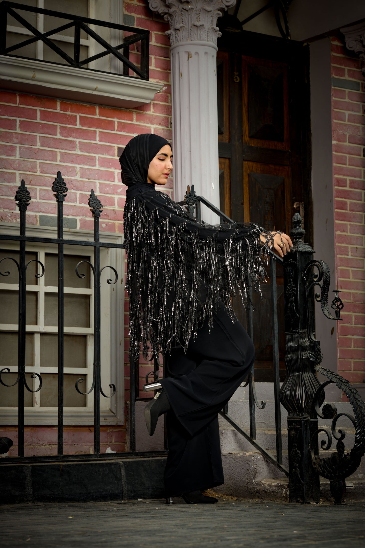 Black swan jumbsuit in black
