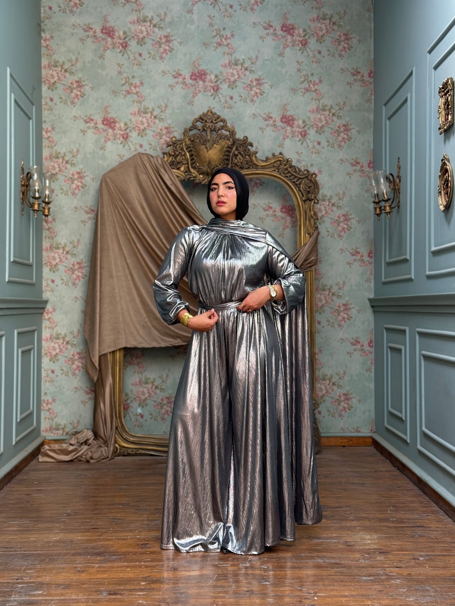Radiance jumpsuit in silver