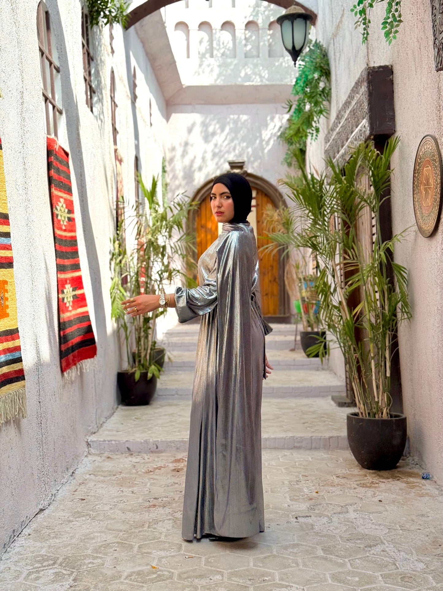 Radiance jumpsuit in silver