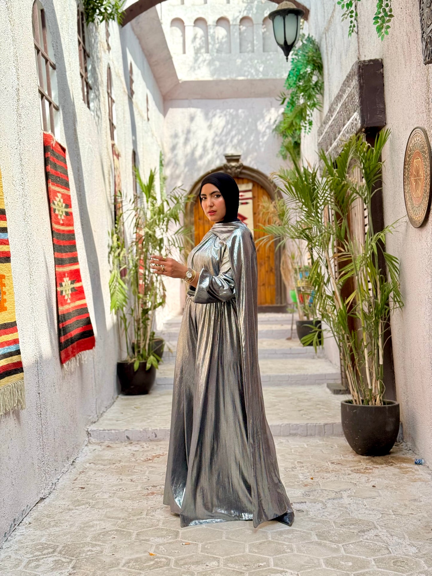 Radiance jumpsuit in silver