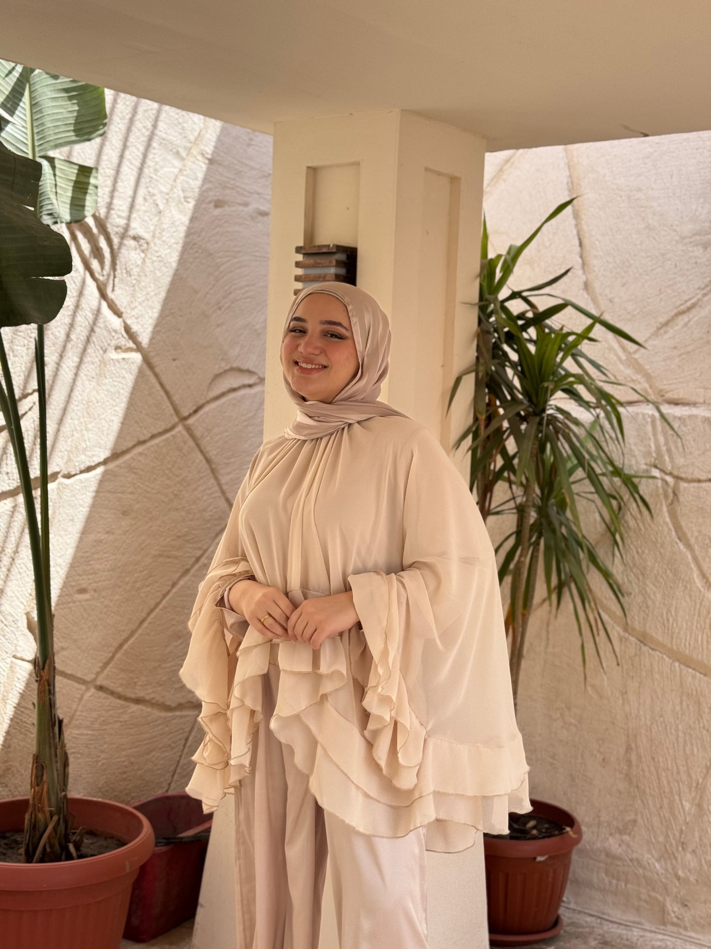 Raffyelo jumbsuit in nude