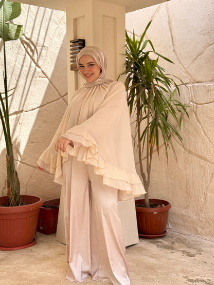 Raffyelo jumbsuit in nude