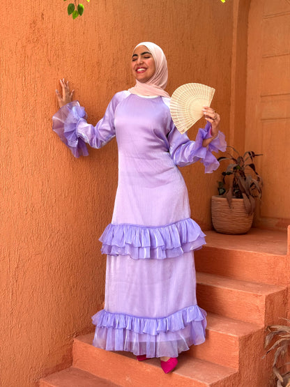 Rufflina dress in purple
