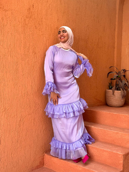 Rufflina dress in purple