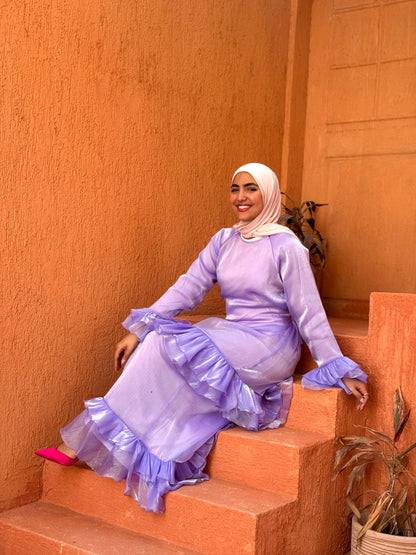 Rufflina dress in purple